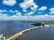 Expansive water views from this aerial view showing access to nearby waterways and the beautiful landscape at 1551 Beach Rd # 212, Englewood, FL 34223