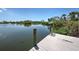 A beautiful dock on the water with room for parking a boat at 1605 Manor Rd, Englewood, FL 34223