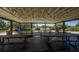 A spacious picnic pavilion featuring multiple picnic tables, ideal for community gatherings and outdoor events at 171 Mark Twain Ln, Rotonda West, FL 33947