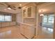 Built-in cabinets and granite countertops are featured in this dining area at 19 Oakwood Dr N # 19, Englewood, FL 34223