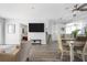 Bright, airy living room featuring hardwood floors and neutral color palette at 2060 Oyster Creek Dr, Englewood, FL 34224