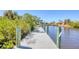 Dock on the water has covered seating, and an inviting space to enjoy the waterfront at 2441 Vance Ter, Port Charlotte, FL 33981