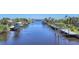 Scenic waterway with docks and boat lifts allows for waterfront living at 2441 Vance Ter, Port Charlotte, FL 33981