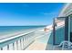 Enjoy the ocean views from this spacious balcony with tiled flooring at 301 S Gulf Blvd # 3, Placida, FL 33946