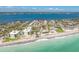 Stunning aerial view of a coastal neighborhood with beach access and beautiful water views at 5041 N Beach Rd # 2A And 2B, Englewood, FL 34223