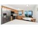 Bright kitchen with views and a breakfast table at 5041 N Beach Rd # 2A And 2B, Englewood, FL 34223