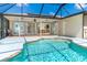 Sparkling pool provides a refreshing escape in a private, screened-in setting at 6206 Marcum St, Englewood, FL 34224