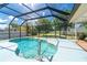 Private pool surrounded by a screened enclosure, perfect for enjoying sunny days at 6206 Marcum St, Englewood, FL 34224