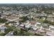 Wide aerial shot showing the neighborhood, with this property featuring a pool and spacious backyard near local waterways at 7234 Mamouth St, Englewood, FL 34224