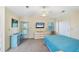Comfortable bedroom featuring carpet floors, ceiling fan, closet and plenty of light at 878 Fawnspring Ct, Englewood, FL 34223