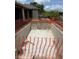 Under construction in-ground pool in the backyard with views to the lake and homes in the neighborhood at 10048 Winnipeg St, Port Charlotte, FL 33981