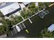 Top down view of property that has water access for boating and fishing at 180 N Gulf Blvd # 5, Placida, FL 33946