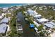 Birds eye view of properties on the canal at 180 N Gulf Blvd # 5, Placida, FL 33946