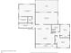 A well designed floor plan shows a glimpse of the spacious primary bedroom and open concept Gathering room at 305 E Wentworth Cir, Englewood, FL 34223