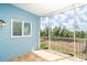 Outdoor patio featuring screen enclosure with views of the greenery in the backyard at 3929 Cape Haze Dr # 101, Rotonda West, FL 33947