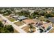 Aerial view of the neighborhood showcasing various houses at 10116 Melanie Ave, Englewood, FL 34224
