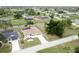 Aerial view showcasing the property's location on a desirable, verdant lot at 21 Sportsman Way, Rotonda West, FL 33947