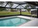 Screened pool area in backyard at 21 Sportsman Way, Rotonda West, FL 33947