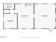 Floor plan of the detached guest house, showcasing multiple guest rooms and a closet at 39 1St Ave, Englewood, FL 34223