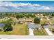 Well-kept home featuring a long driveway, mature landscaping, and an expansive green lawn at 7048 Inland St, Englewood, FL 34224