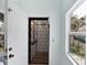 Interior view of a unique residential elevator, providing convenient access between floors at 7420 Manasota Key Rd, Englewood, FL 34223