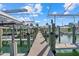 A private boat dock offers direct water access for boating and recreational activities at 7530 Whitcomb St, Englewood, FL 34223