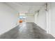 Spacious garage with a view of the water and ample room for storage or parking at 8005 Bay Pointe Dr, Englewood, FL 34224