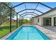 Inviting screened-in pool with clear blue water and relaxing outdoor space at 8105 Antwerp Cir, Port Charlotte, FL 33981