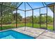 Close-up of screened pool at 8105 Antwerp Cir, Port Charlotte, FL 33981