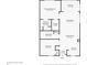 Detailed floor plan showcasing the layout of the primary bedroom, bathroom, kitchen, and living areas at 8411 Placida Rd # 404, Placida, FL 33946