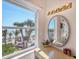 Bathroom vanity with a view of the beach at 8500 Manasota Key Rd, Englewood, FL 34223