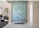 Fitness center lobby featuring a decorative tile wall, bench seating and fitness center rules at 10521 Amberjack Way # 303, Englewood, FL 34224