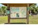 Informational sign about the local wildlife with a map of the area at 10521 Amberjack Way # 303, Englewood, FL 34224