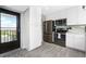 Kitchen features stainless steel appliances, lots of cabinet space and an exterior entrance at 1591 Beach Rd # 402, Englewood, FL 34223
