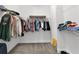 Walk-in closet with ample shelving for clothing and accessories at 2592 Brassica Dr, North Port, FL 34289