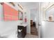 Bathroom featuring modern sink, a vanity, and a mirror at 4399 Mundella Cir, Port Charlotte, FL 33948