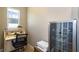 Office space with a small desk, printer, and wine cooler, perfect for working from home at 10487 Coquina Ct, Placida, FL 33946