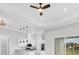 Stylish kitchen featuring white cabinets, granite countertops and stainless steel appliances at 123 Ferdon Cir, Port Charlotte, FL 33954