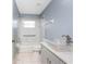 Updated bathroom with glass vessel sink, shower and tub combination at 127 Jennifer Dr, Rotonda West, FL 33947