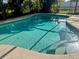 Sparkling pool with clear blue water, surrounded by a screened-in enclosure at 133 Paddington Rd, Venice, FL 34293