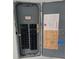 Electrical panel box displaying all the circuit breakers and their corresponding labels at 1401 S Mccall Rd # 101, Englewood, FL 34223