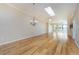 Large open living space with hardwood floors and a skylight at 1640 Atares # 23, Punta Gorda, FL 33950