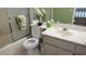 Well-maintained bathroom with shower and vanity at 1760 Gulf Blvd # 511, Englewood, FL 34223