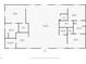 Floorplan showing bedrooms, bathrooms, living room, kitchen, laundry, and entry at 1930 Massachusetts Ave, Englewood, FL 34224