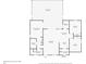 Layout of first floor featuring living room, kitchen, lanai, bedrooms, bathrooms, and garage at 2588 Westberry Ter, North Port, FL 34286