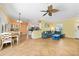 Comfortable living space flows into the dining area, creating an ideal spot for gatherings at 2588 Westberry Ter, North Port, FL 34286