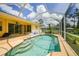 The screened-in pool offers a refreshing escape and a sunny spot to unwind and enjoy the outdoors at 2588 Westberry Ter, North Port, FL 34286