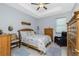Inviting bedroom with tray ceiling, coastal decor and coordinated furniture at 262 Rotonda N Blvd, Rotonda West, FL 33947