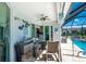 Relaxing screened lanai with comfortable seating, ideal for enjoying the outdoors at 262 Rotonda N Blvd, Rotonda West, FL 33947