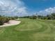Scenic view of the meticulously maintained golf course highlighting the lush green fairway at 3207 Village Ln, Port Charlotte, FL 33953